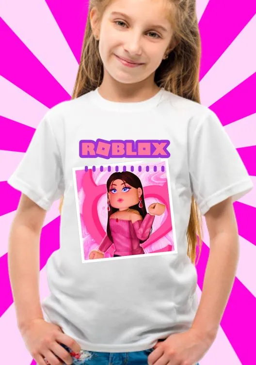 Kids Girl Roblox Printed T-Shirt