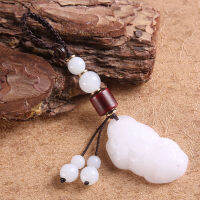 High-End Car Key จี้ Handmade พวงกุญแจ Chain Agate หยก Pixiu Creative คู่จี้สำหรับผู้ชายและผู้หญิง