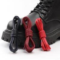 [Fashion goods060]1 PairBoots Loafers ShoeWaxed Cotton Round Shoe Laces Semi-women Men