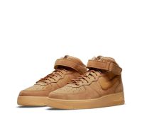 รองเท้าผ้าใบผช Nike Air Force 1 Mid Mid "Wheat" รองเท้าผ้าใบกันลื่นน้ำหนักเบาระดับกลางสีข้าวสาลีของผู้ชาย รองเท้าผ้าใบผู้ชาย