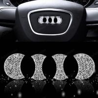 dfgvedvg Steering Wheel Sticker 3D Crystal Decoration Cover Trim Car Styling For A/udi A3 A4L A5 A6L Q3 Q5 Q7