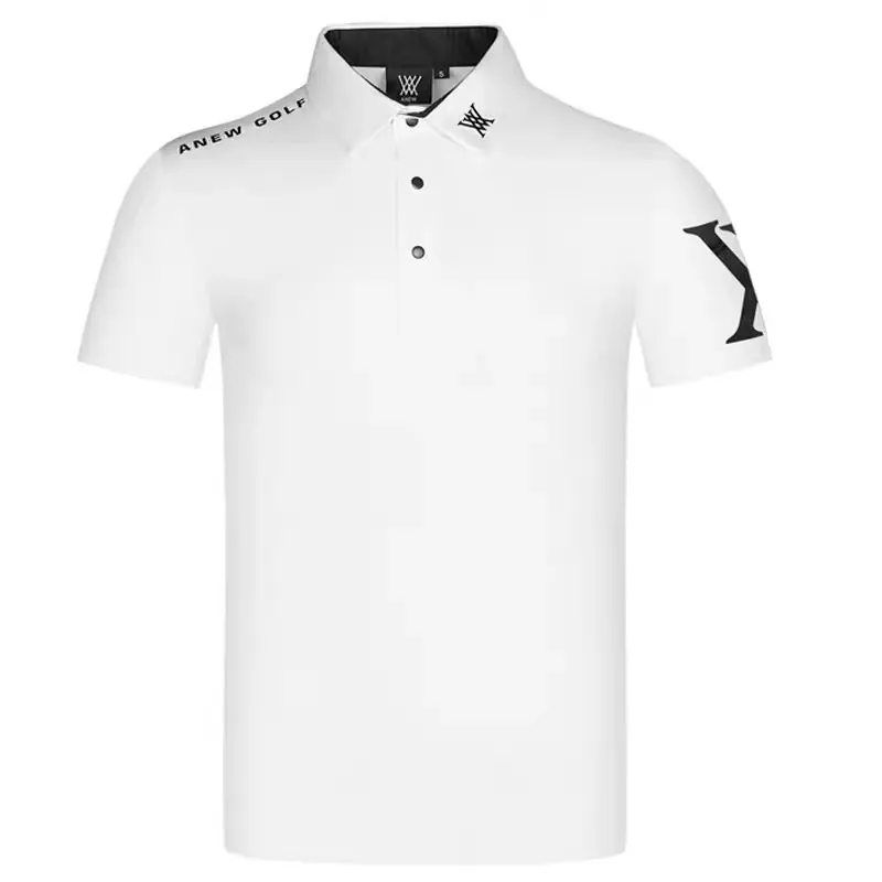 PXG1 Titleist ANEW FootJoy PG G/FORE  DESCENNTE New short sleeve  golf men sweat quick-drying outdoor sports leisure T-shirt polo unlined  upper garment jacket leisure joker 