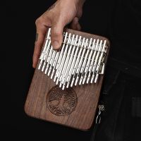 【YF】 Kalimba 24/34 Curly Figure Thumb Chamfer Calimba Musical Instruments