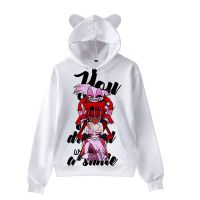 Helluva Boss Hoodie 3D Cat Ear Pullover Long Sleeve Men Womens Hoodie Unisex Top Blouse Harajuku Streetwear Kawaii Clothes