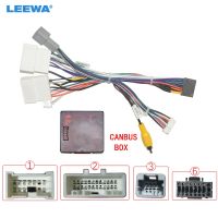 LEEWA Car Audio DVD Android 16PIN Power Cable Adapter With Canbus Box For Renault Captur Dacia Power Wiring Harness CA3323