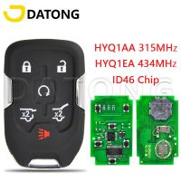 Datong World Kunci Remote Mobil สำหรับซูเบอร์เบินทาโฮ GMC Yukon ชิป PCF7937E ID46 315Mhz HYQ1AA การเปลี่ยนโปรโมตสมาร์ทการ์ด