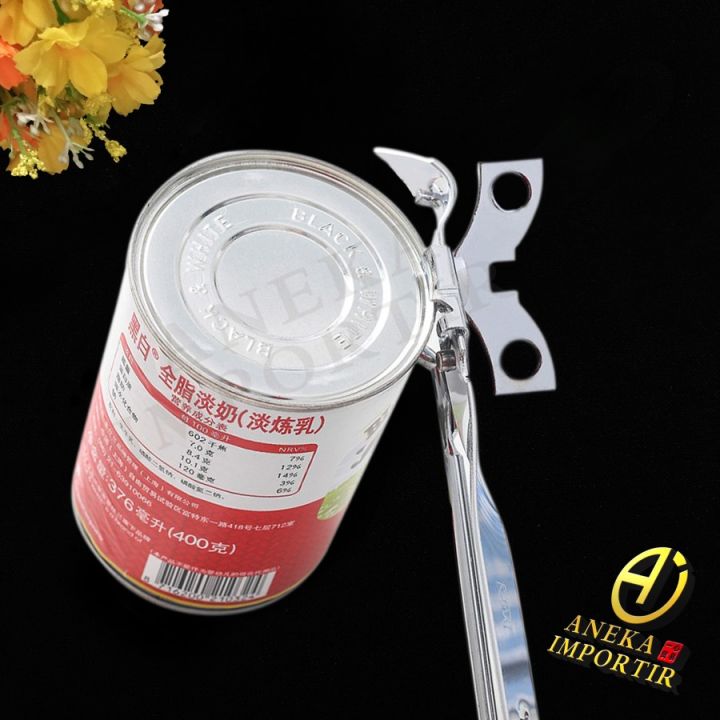 Alat Pembuka Kaleng Stainless Bukaan Tutup Botol Can Opener Lazada Indonesia 2089