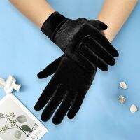 Short Gloves for Flapper Stretchy Wrist Length Banquet Costume