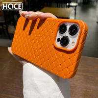 HOCE เคสโทรศัพท์ระบายความร้อนแบบถักคลาสสิกสำหรับ iPhone 15 14 13 12 11 Pro Max 14 15 Plus ฝาหลังกันกระแทกนิ่ม TPU