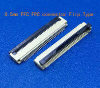 ใหม่ NUOPEYLO 10ชิ้น Ffcfpc เชื่อมต่อ0.5มิลลิเมตร33จุด33pin ด้านล่างติดต่อมุมขวา SMD SMT ZIF FPC