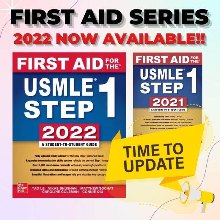 FIRST AID USMLE STEP 1 (2021 and 2022) Updated!!! Lazada PH