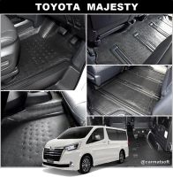 พรมปูพื้นรถยนต์ TOYOTA MAJESTY รุ่น PROMAT พรมลายหนังแท้ สีดำ เต็มคัน