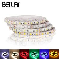 【✔In stock】 na07037036036666 Beilai แถบสาย Led กันน้ำ Smd 5050 Rgb Dc 24V ไฟ Led 5M 300led 60le/m ยืดหยุ่นเทป Luz Lampu Penerangan Rumah