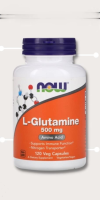 Now Foods, L-Glutamine Size 500 mg. Contains 120 capsules made from plants