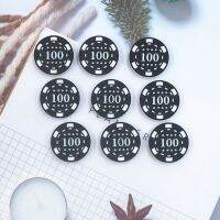 Chenkai 50PCS Chip Focal ลูกปัดซิลิโคน Charms สำหรับปากกาทำตัวละครลูกปัดสำหรับ Beadable ปากกา DIY เด็ก Pacifier Dummy โซ่