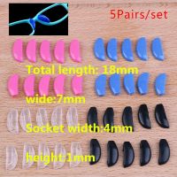 5Pairs/set Anti-slip Silicone Nose Pads For Eyeglasses Glasses Frame Stick On Nose Pad Eyewear Accessories