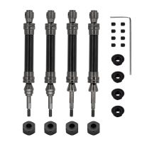 4Pcs Metal Front and Rear Drive Shaft CVD for 1/10 Slash Stampede Hoss VXL RC Car Parts