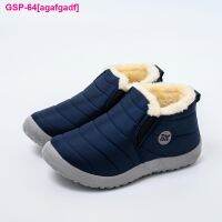 Agafgadf Bota De Tornozelo Slip-On Masculina E Feminina Sapatos Unissex Mantendo-Se Quente Impermeável Leplana Neve Inverno Moda