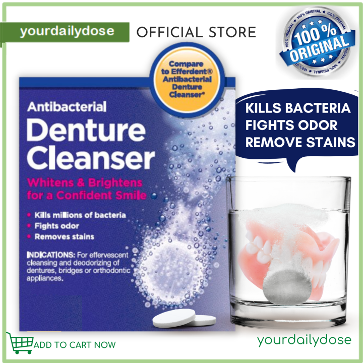 Equate Antibacterial Denture Cleanser Tablets 6 count Lazada PH
