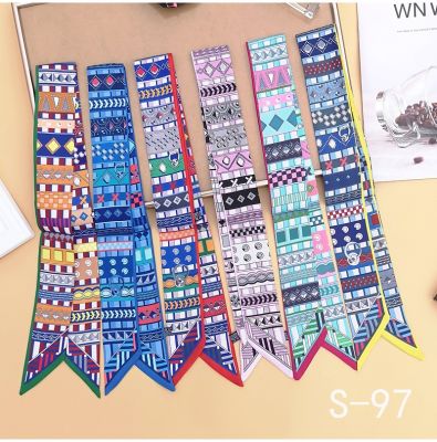 【YF】 Fashion Womens Bag Scarf Ribbon Girl Hairband Hair Accessories New Design Long Narrow Wrist Foulard Lady Headscarf