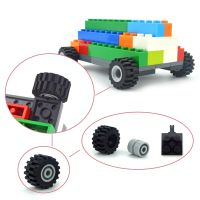 Racing Car MOC parts Building Blocks City Classic Cars Wheel Shaft Plate Technical Accessories Compatible All Brands Bricks Building Sets