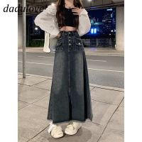 CODDSFDGDFFGHH DaDulove? New American Style High Waist Skirt Multi-pocket Loose Denim Skirt WOMENS Niche Long Skirt