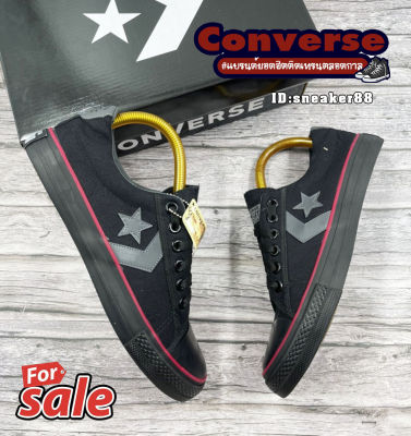 รองเท้าคอนเวิร์ส Converse สวยแท้100%☑️ สีดำล้วน รองเท้าผ้าใบ รองเท้าลำลอง ติดเทรนตลอดกาล