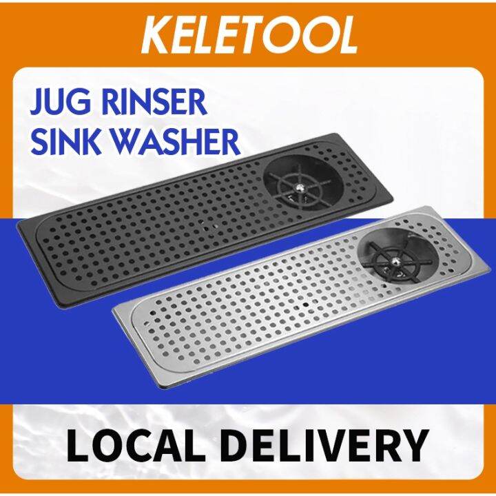 Stainless Rinser Glass Rinser Cafe Glass Rinser for Coffee Cup Kitchen Sinks Coffee Bar Pitcher