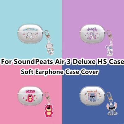 ❅✿ 【พร้อมส่ง】เคสหูฟังนิ่ม แบบใส ลายการ์ตูน สําหรับ SoundPeats Air 3 Deluxe HS