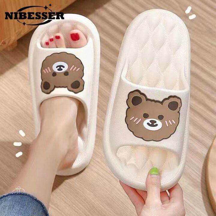 cartoon-slippers-for-men-summer-beach-slides-cute-bear-flip-flops-men-thick-indoor-bathroom-anti-slip-sandals-women-couple-shoes