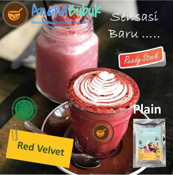 Bubuk Minuman PLAIN Red Velvet 1kg - Serbuk Red Velvet - Red Velvet ...