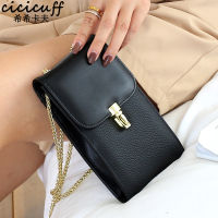 Phone Bag Genuine Leather Small Messenger Bags for Women Handbags 2022 New Chain Long Wallet Card Coin Bag Shoulder Bag Casual