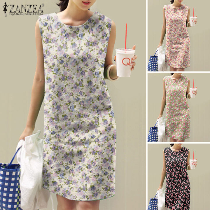 Freeshipping) Esolo ZANZEA Women Summer Sleeveless Floral Printed