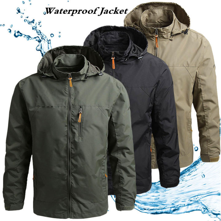 Men Waterproof Jackets 2023 New Windproof Breathable Military Jacket ...
