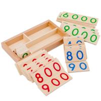 Montessori Wooden Numbers 1-9999 Learning Card Children Math Learning Teaching Aids Early Education Toys For Kids Gift Flash Cards Flash Cards