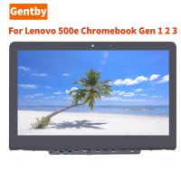 11.6นิ้วดั้งเดิมสำหรับ Lenovo 500E Chromebook Gen 1 2 3 500E 1Rd 2Rd จอ LCD นำหน้าจอสัมผัสประกอบ + กรอบ