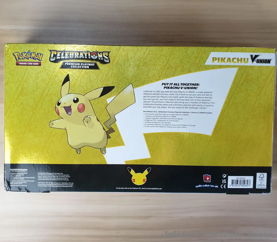 Pokemon Celebrations Pikachu V Union Premium Playmat Collection