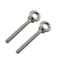 2PCS 316 Stainless Steel Threaded Lifting Eyes Bolt With Shoulder M6 M8 M10 Stainless Steel Expansion Hexagon Long Screw Bolts