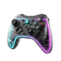 ZZOOI Transparant Crystal Gamepad for NS Switch Controller Wireless BT Game Controller Gamepad Joystick for Switch PS3 PS4 Android PC