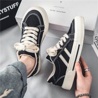 ? Canvas shoes mens summer breathable casual trendy shoes 2023 new youth autumn sports all-match black sneakers