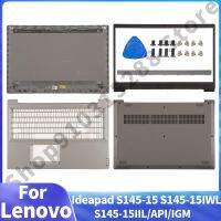 ต้นฉบับใหม่สำหรับ Lenovo Ideapad S145-15 S145-15IWL S145-15IIL /Api/igm/ ปกหลัง LCD ที่พักเท้าผ้าคลุมรถที่ครอบบานพับ