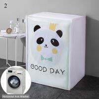 Cartoon Fat Panda Polar Bear Drum Washing Machine Cover Silver Coating Dustproof Case Waterproof Household Dryer Cover Freeship