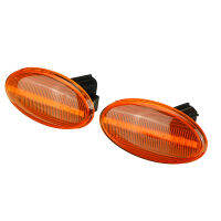 คู่ไฟ LED แบบไดนามิกสัญญาณไฟไฟด้านข้างไฟกระพริบด้านข้างสำหรับ Subaru Impreza Wrx Sti Subaru Forest 2008-2019