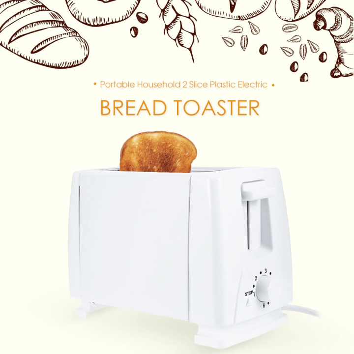 Bread Toaster Stainless Steel Breakfast 2 Slice Bread Toaster Oven