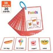 Children Learning Food English Words Flashcards Teaching Aids Early