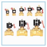 220V 24V 12V 2 Way 1/8" 1/4" 3/8"  Female thread Gas Water Pneumatic Electric Solenoid Valve Oil 2W-025-08K Wire Lead Type N/O Valves