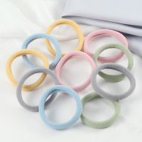 ❏ 5Pcs/Set Light Gray Style Colorful Nylon Elastic Hair Bands Girl Hair Rope Children Kids Girls Cute Rubber Band Hair Accessories