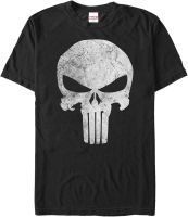 Mens Marvel Punisher Retro Skull Symbol T-Shirt