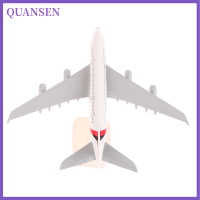 QUANSEN เครื่องบินโลหะจำลองขนาด20ซม. 1:400เครื่องบินแอร์บัสโลหะ A380จำลองการบินของขวัญเด็กผู้ชาย