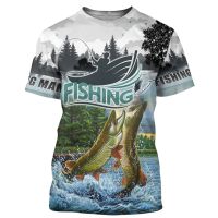 2021 new round neck T CARP FISH pattern mens T-shirt sports top 3D printing fashion casual fun street WOMEN SHIRT